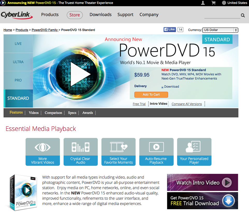 cyberlink powerdvd 15 compatibility